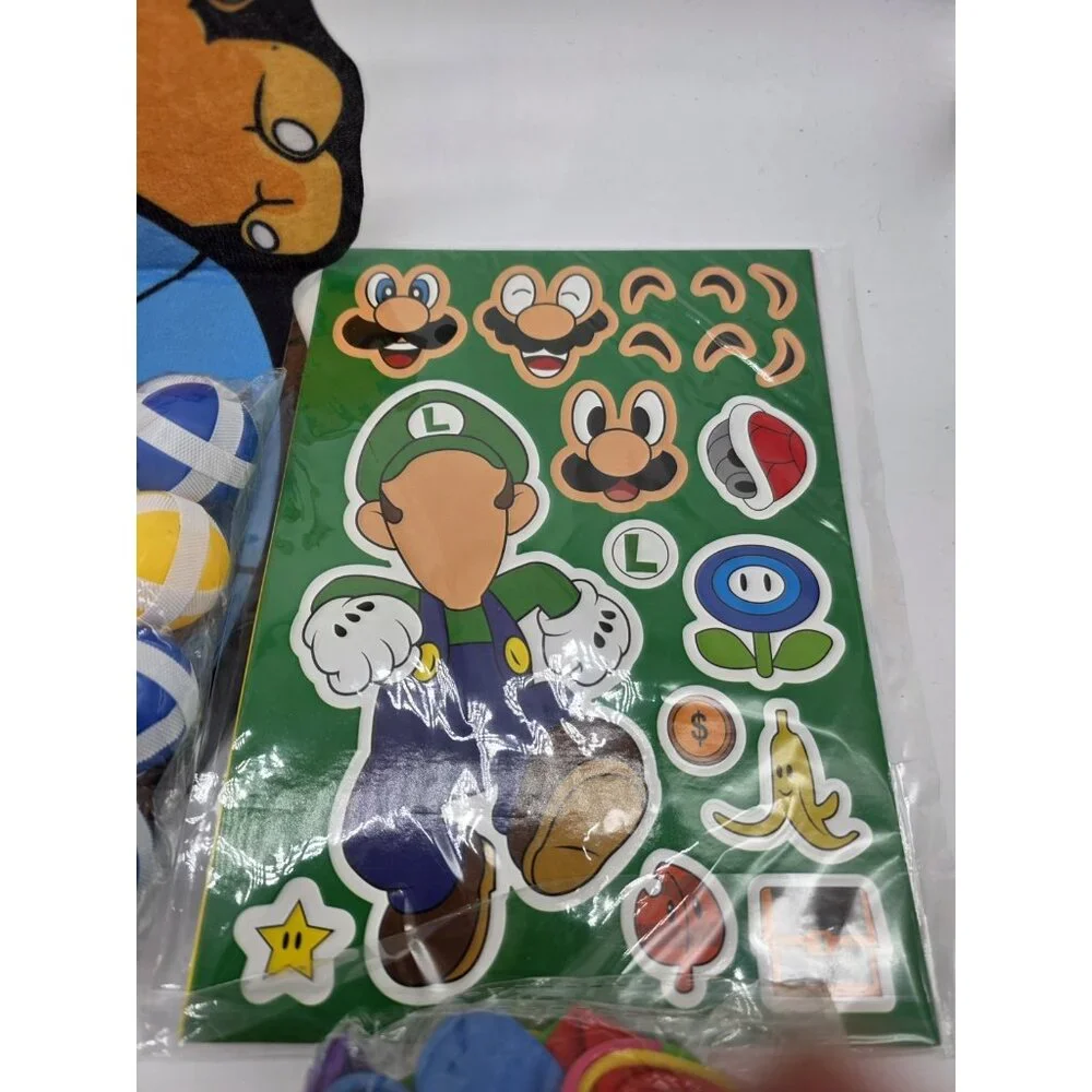 Super Mario Party Bag Video Game Birthday Pack Gift Favors Balloons Mustache Lot